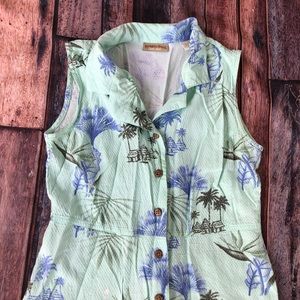 Bungalow Brand collared full button down maxi